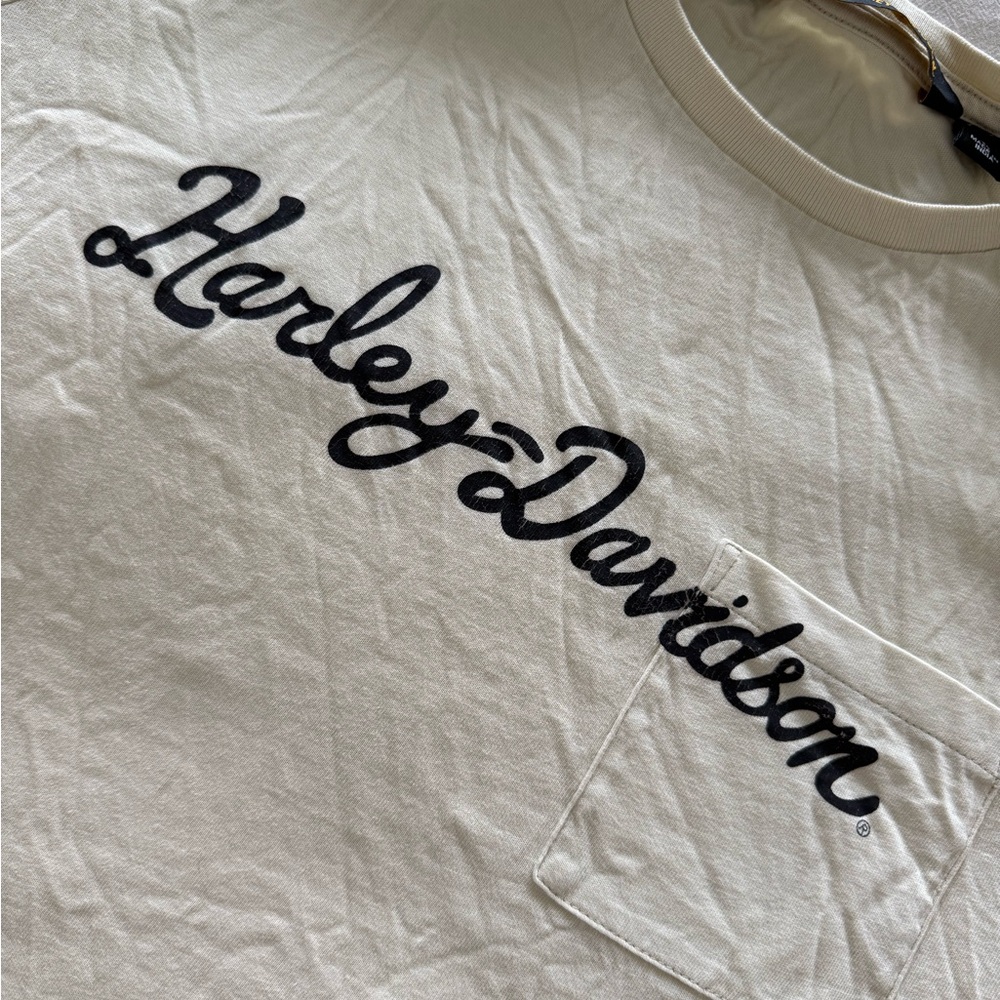Vintage Harley-Davidson Beige T-Shirt